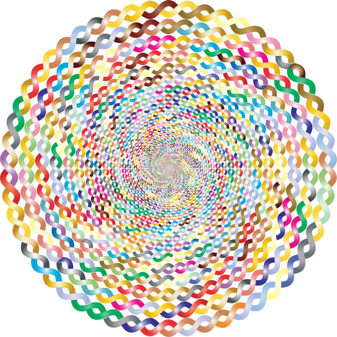 Prismatic Intertwined Circle Vortex 2 No Background png transparent