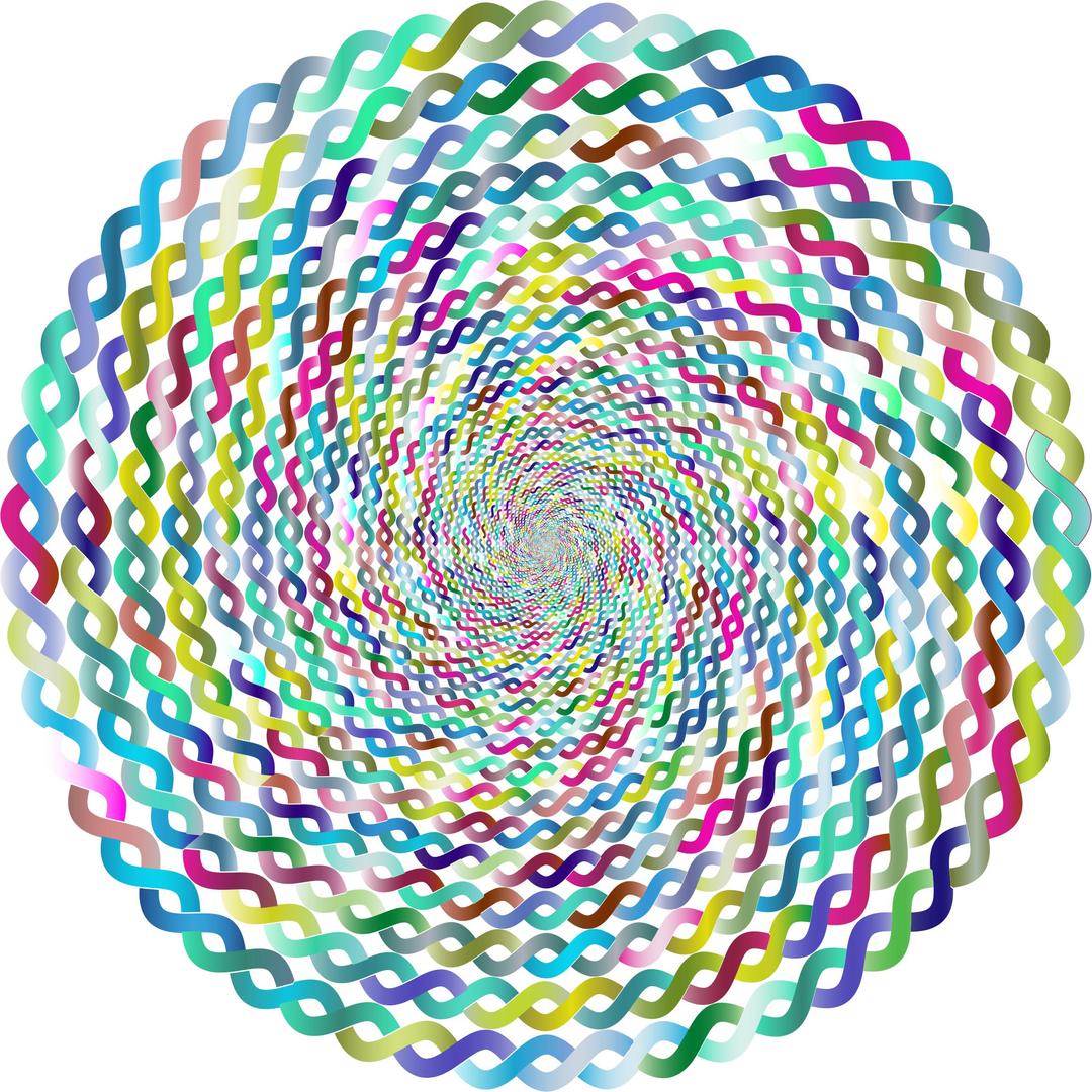 Prismatic Intertwined Circle Vortex 3 No Background png transparent