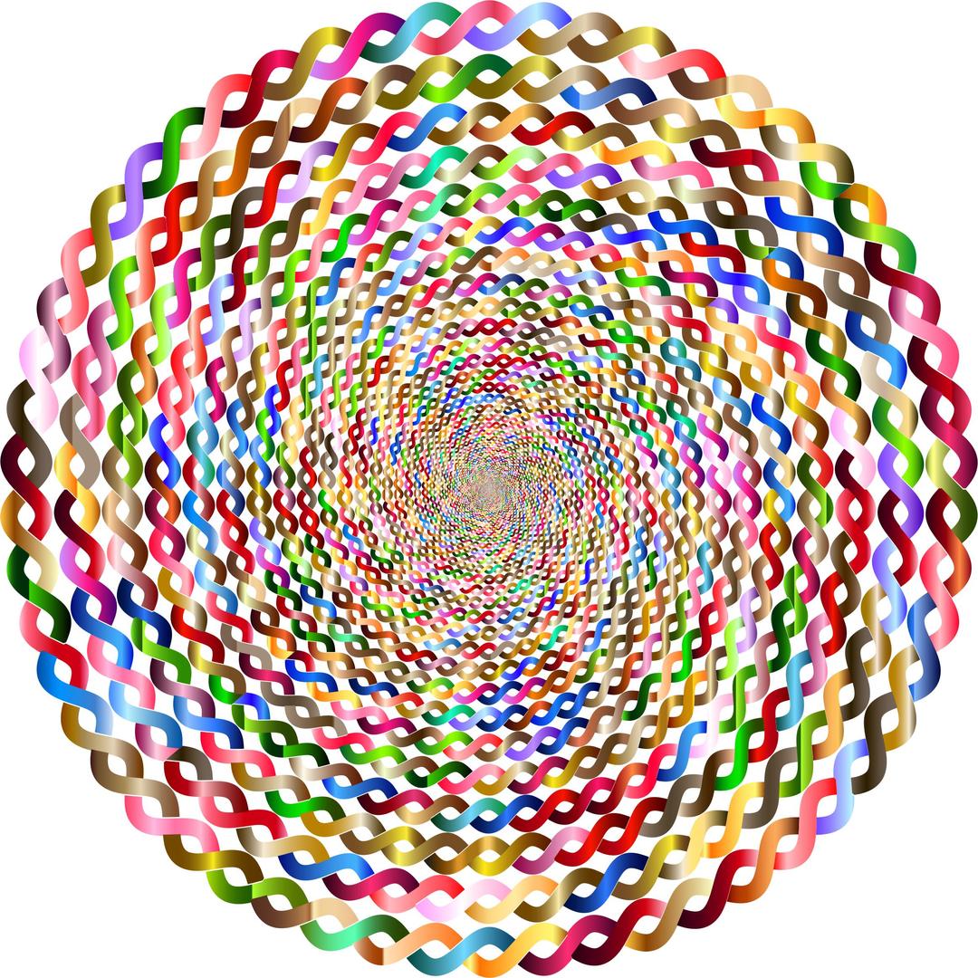 Prismatic Intertwined Circle Vortex 5 No Background png transparent
