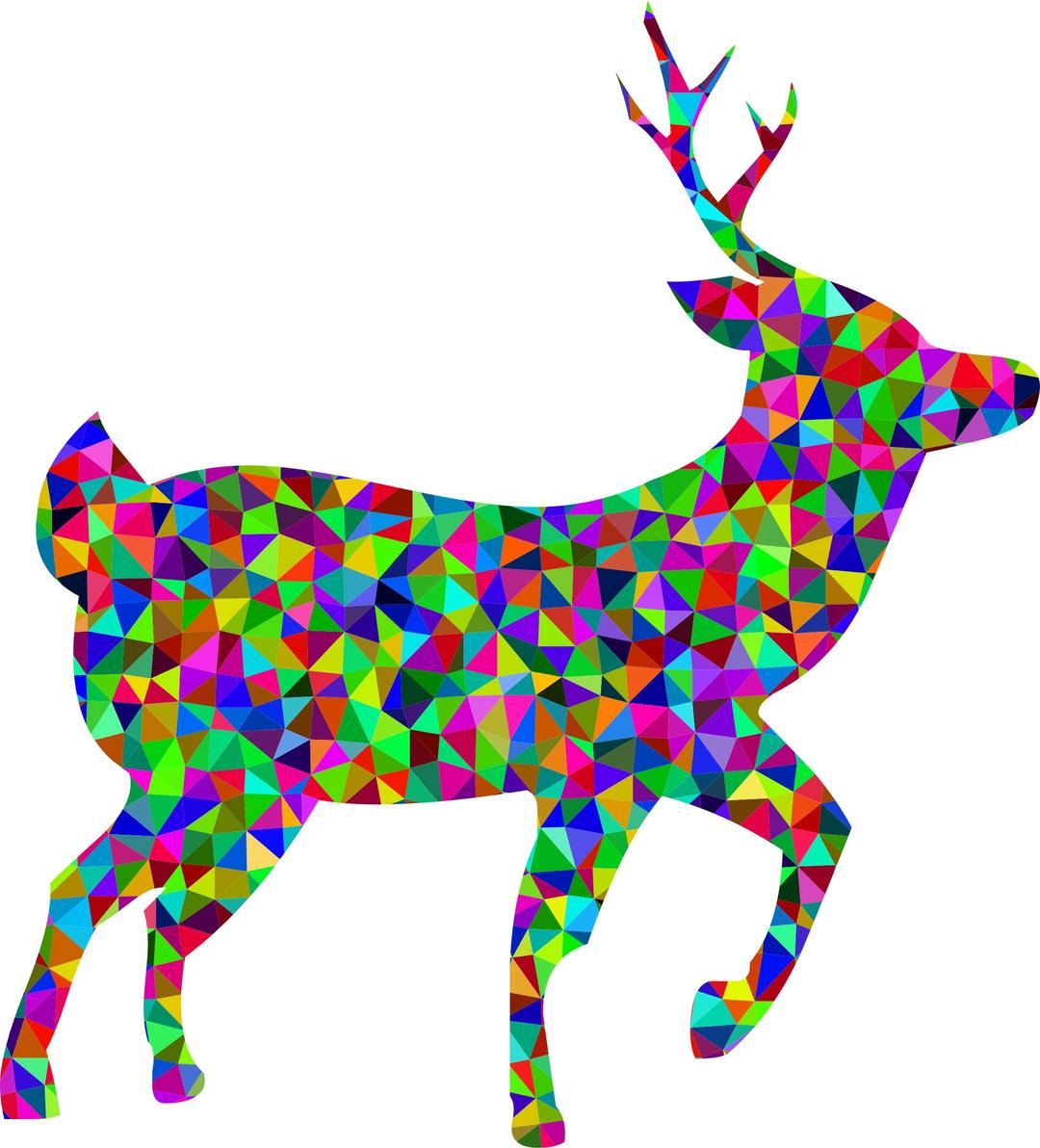 Prismatic Low Poly Deer png transparent