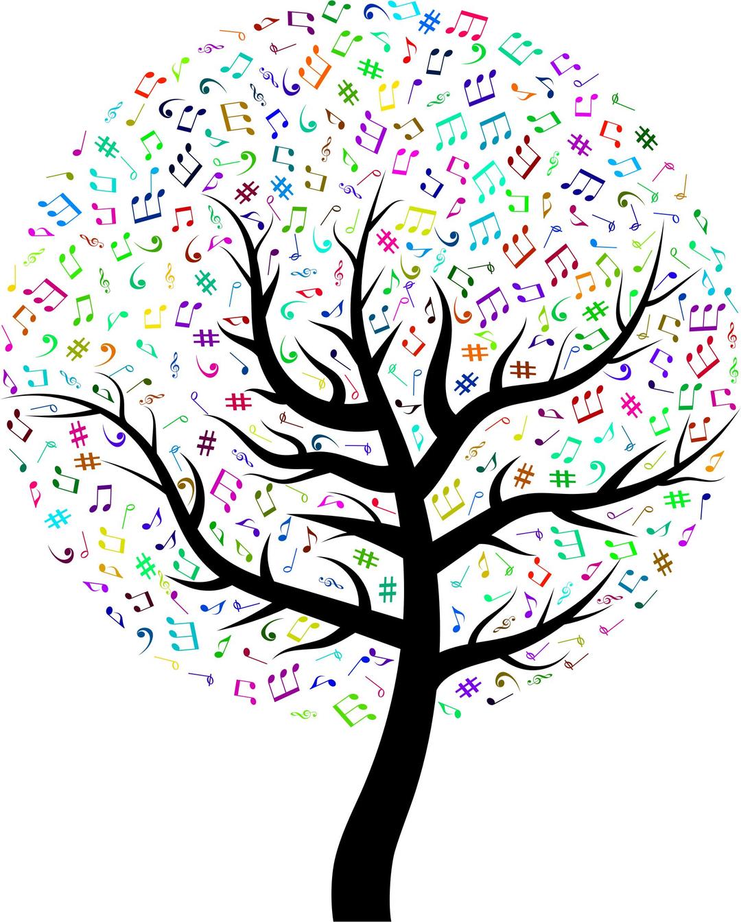 Prismatic Music Tree png transparent