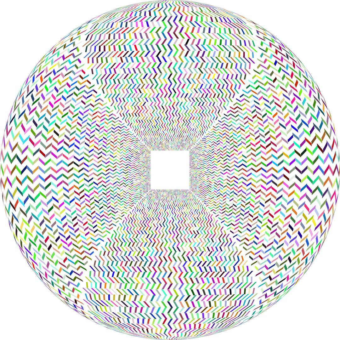 Prismatic Optical Illusion Orb No Background png transparent