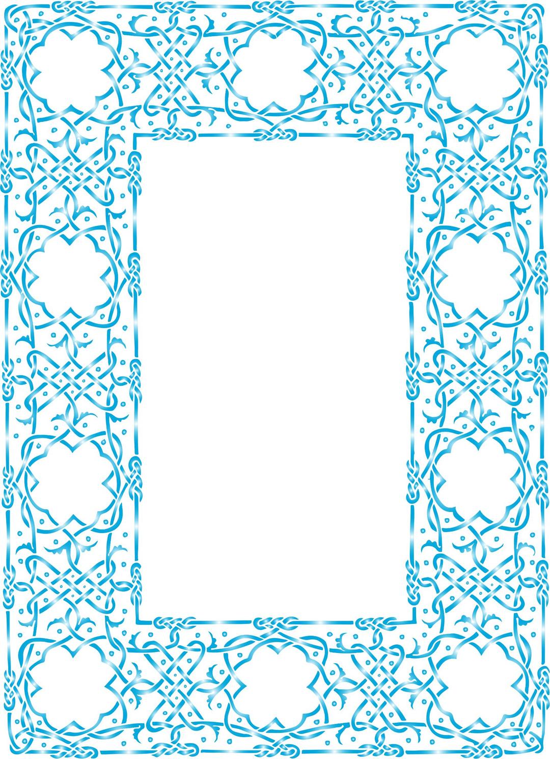 Prismatic Ornate Geometric Frame No Background png transparent
