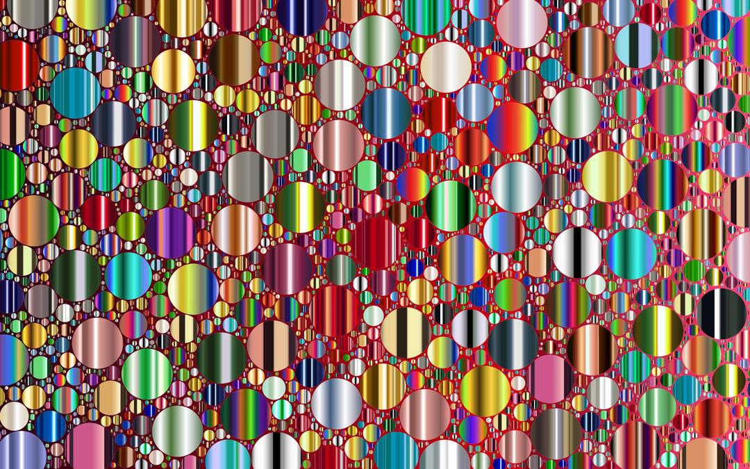Prismatic Packed Circles 11 No Background png transparent