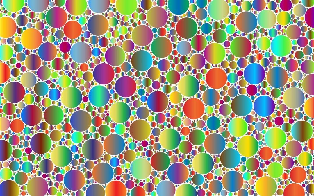 Prismatic Packed Circles 6 No Background png transparent