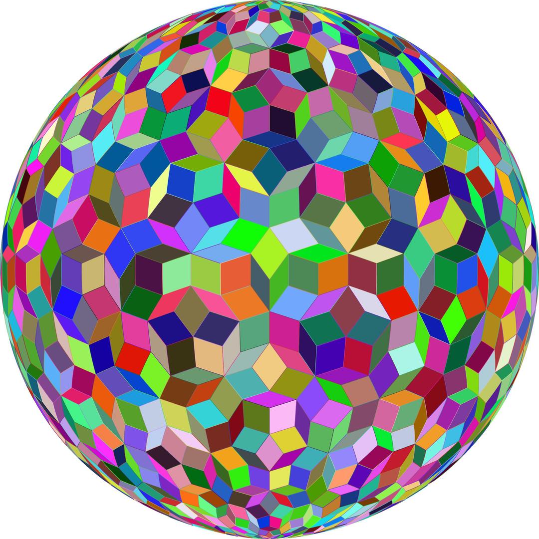 Prismatic Penrose Sphere png transparent