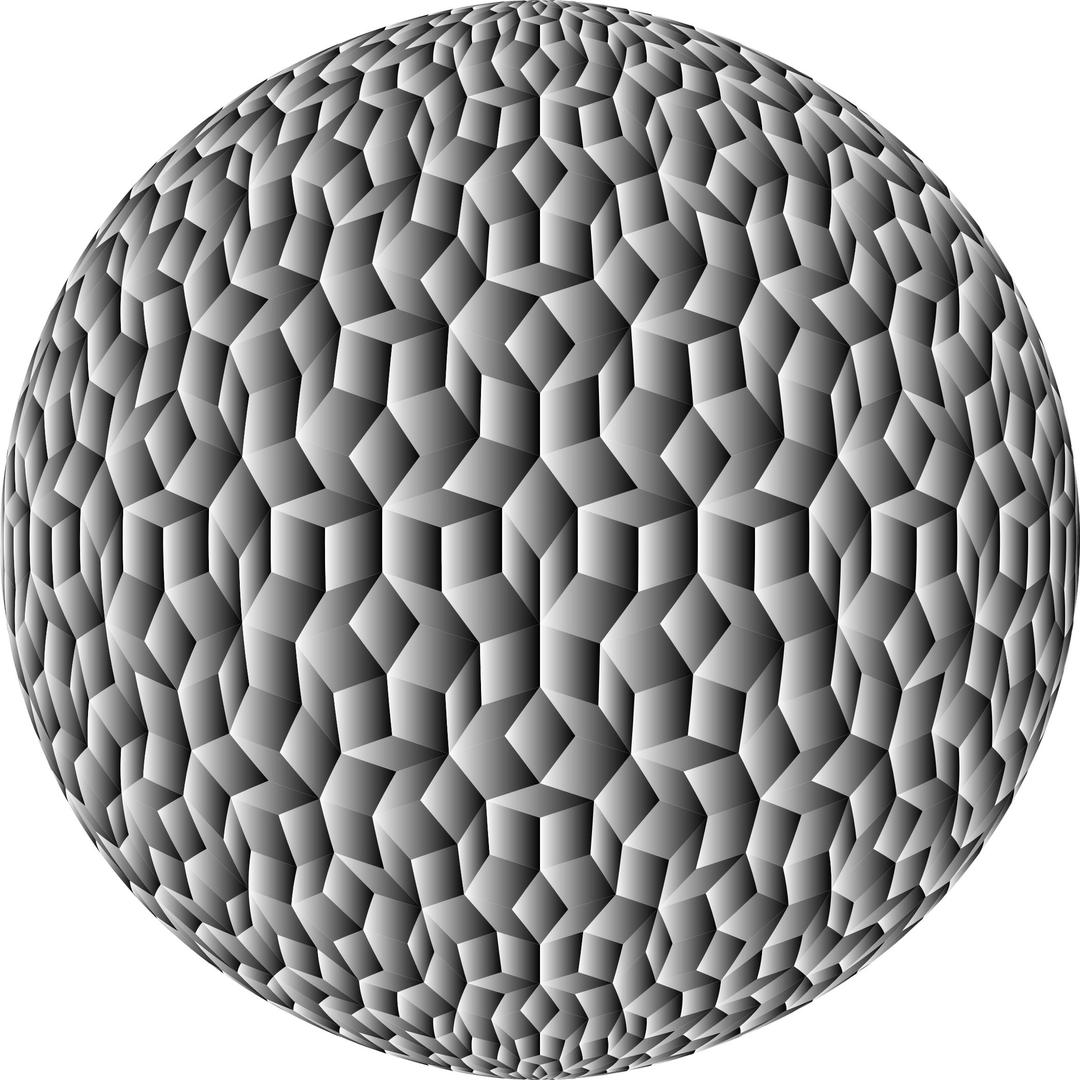 Prismatic Penrose Sphere Variation 3 png transparent