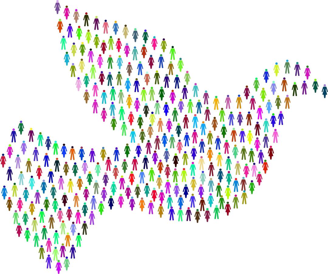Prismatic People For Peace png transparent