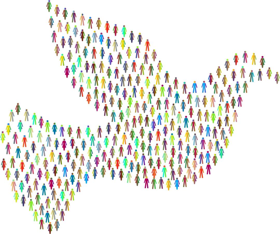 Prismatic People For Peace 2 png transparent