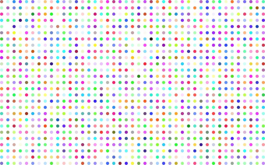 Prismatic Polka Dots No Background png transparent