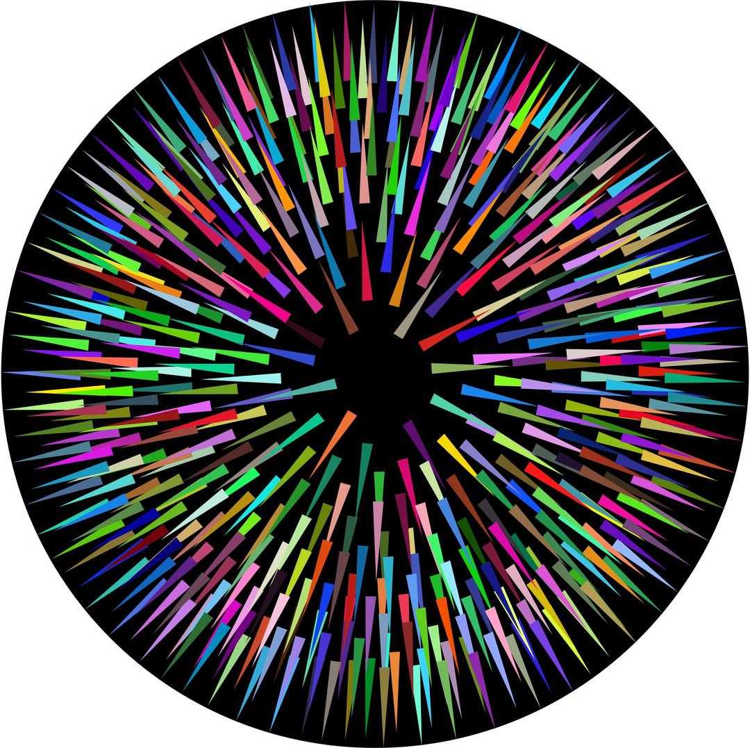 Prismatic Spiked Ball png transparent