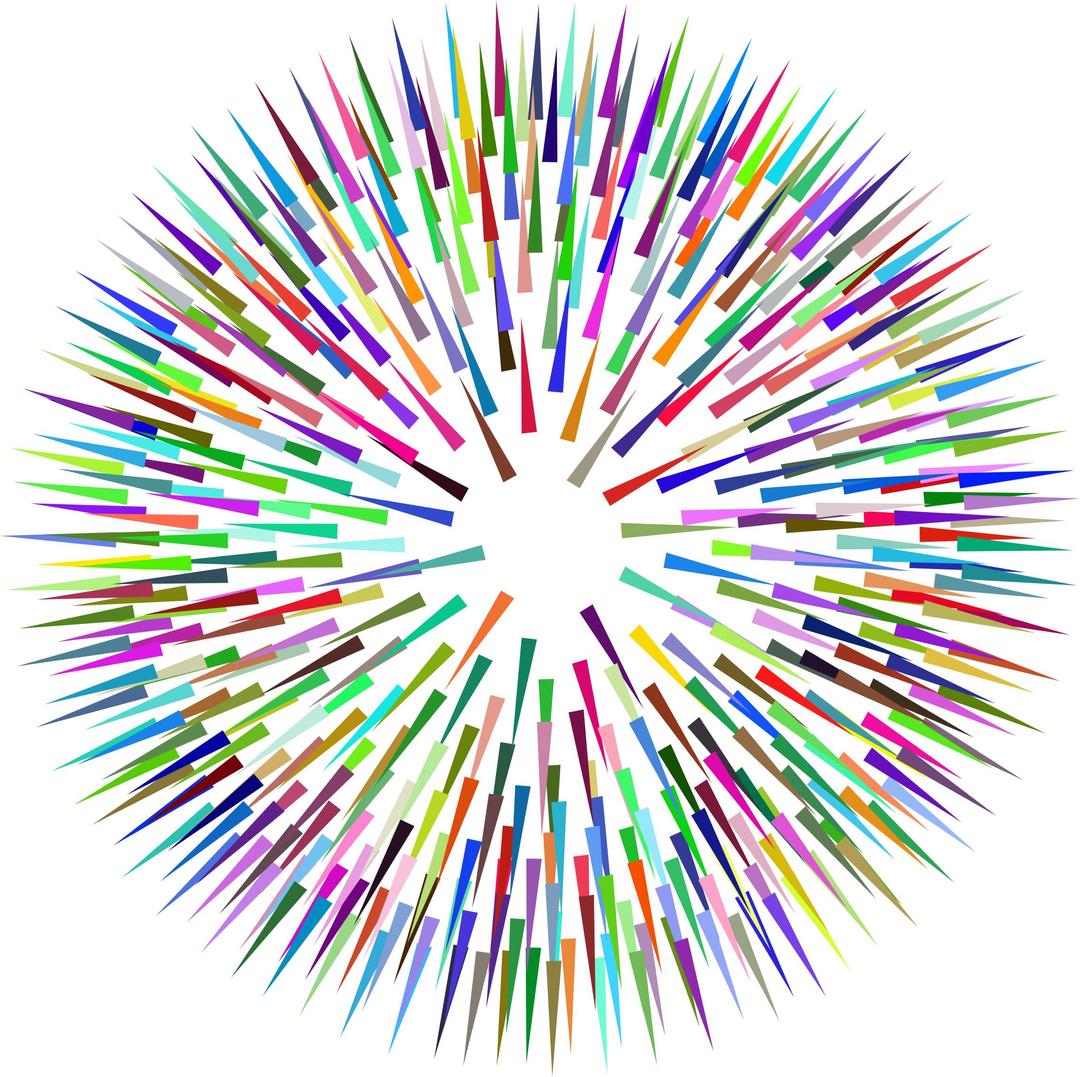 Prismatic Spiked Ball No Background png transparent
