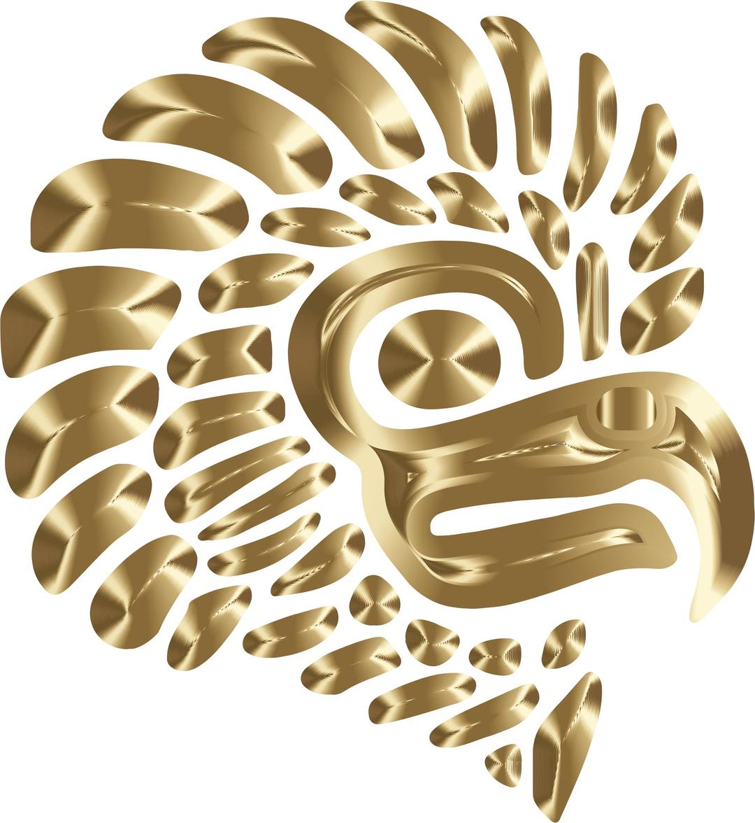 Prismatic Stylized Mexican Eagle Silhouette 7 png transparent