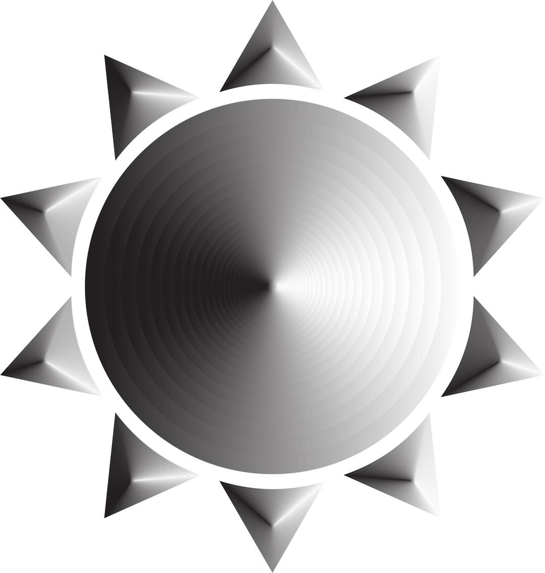 Prismatic Sun Icon Variation 4 png transparent