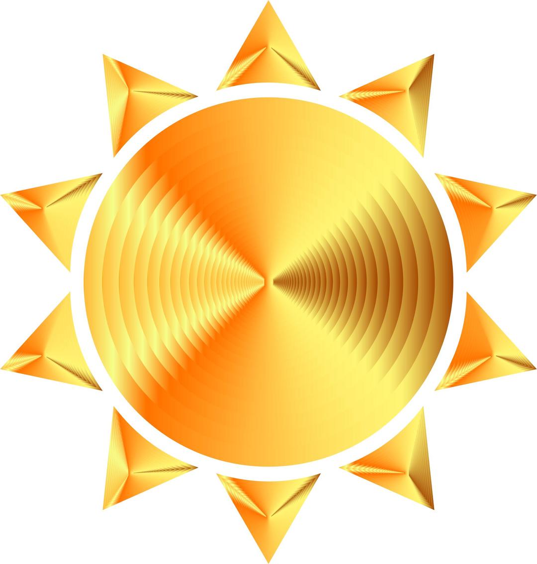 Prismatic Sun Icon Variation 8 png transparent