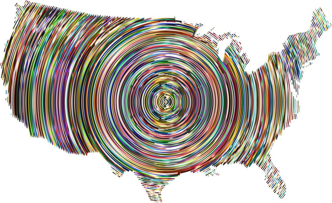 Prismatic United States Concentric Circles 5 png transparent