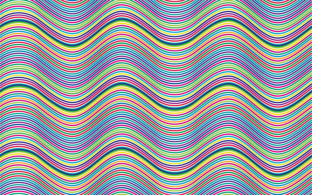 Prismatic Waves Background No Background png transparent