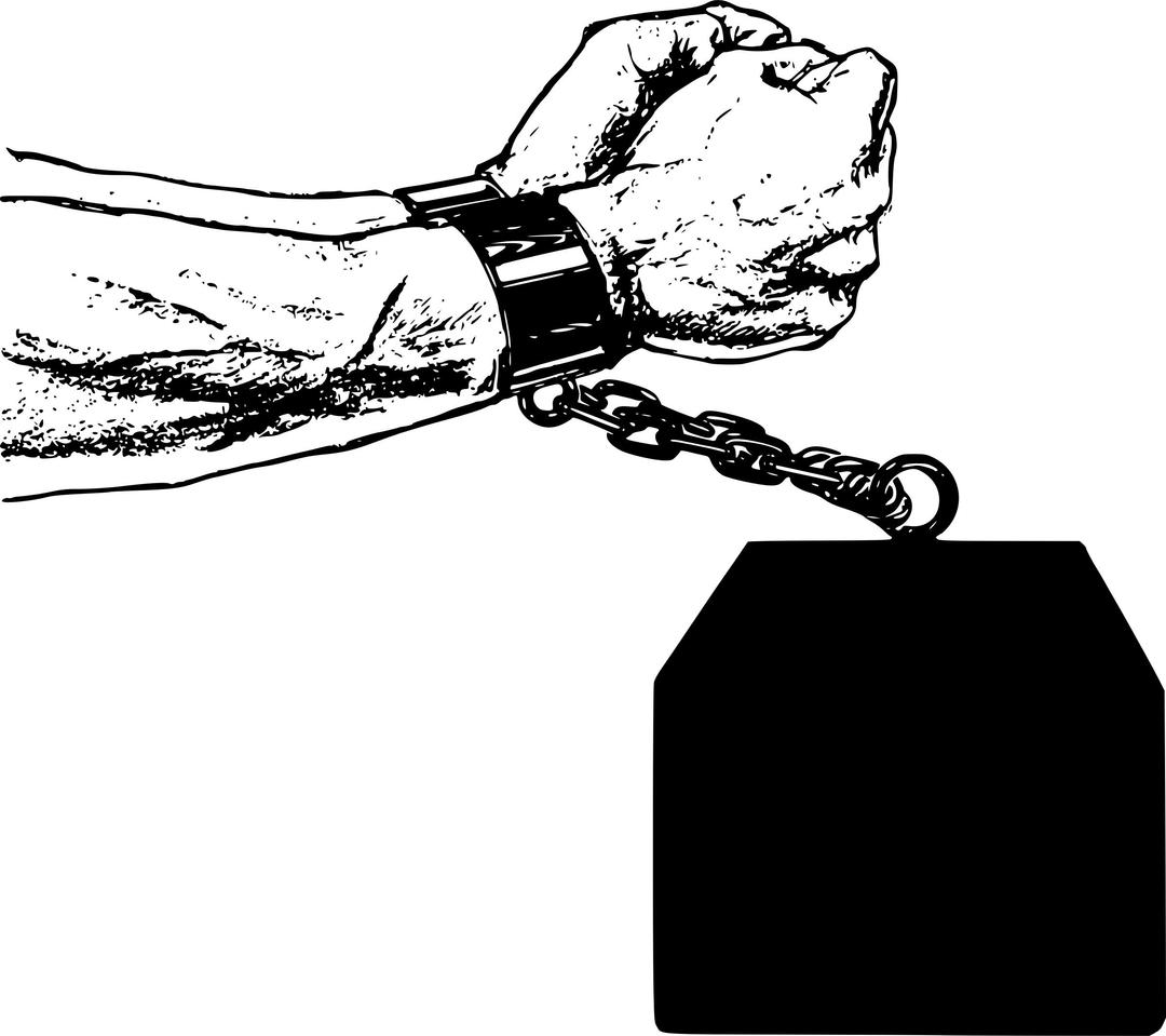 Prisoner in Chains png transparent