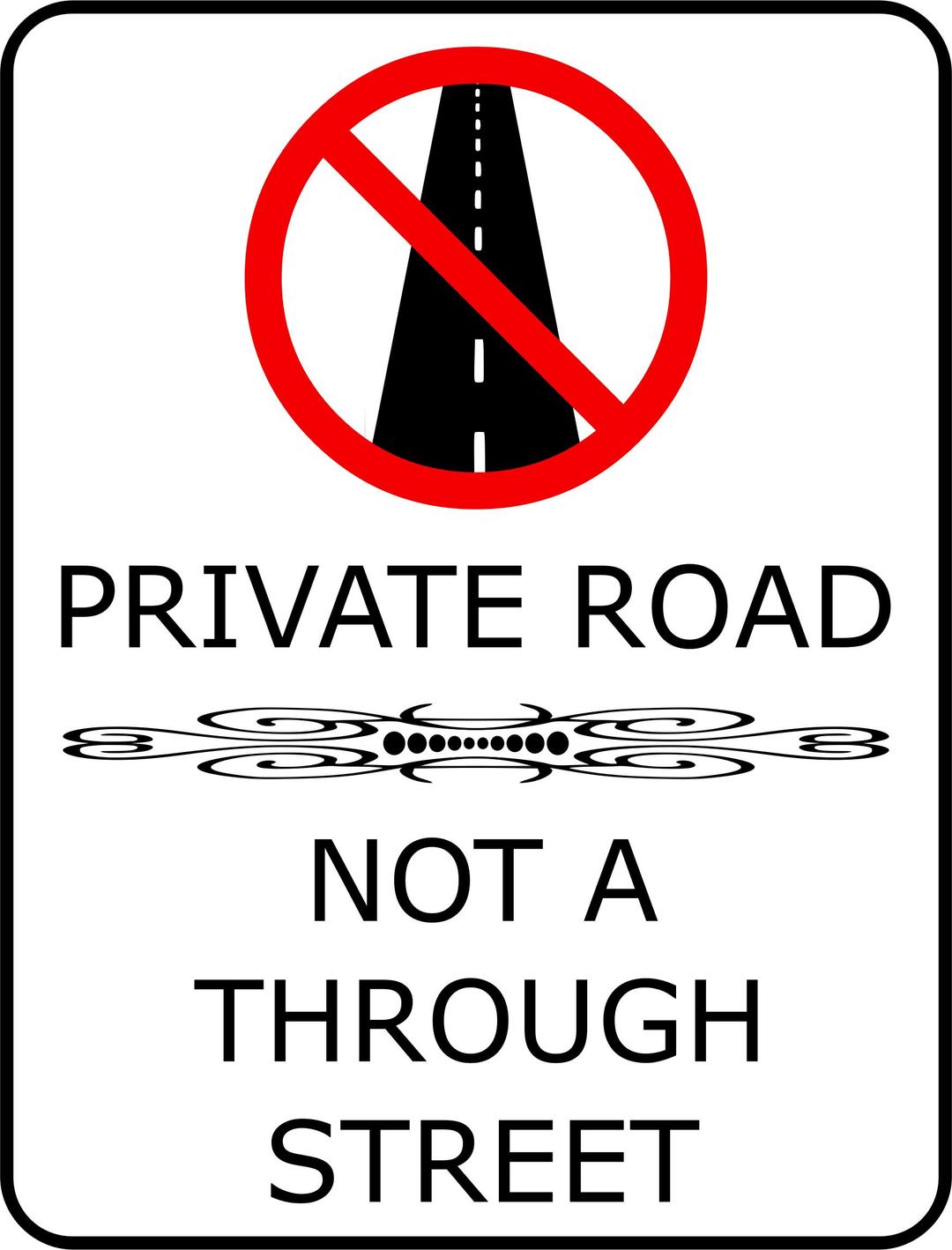 Private Road png transparent