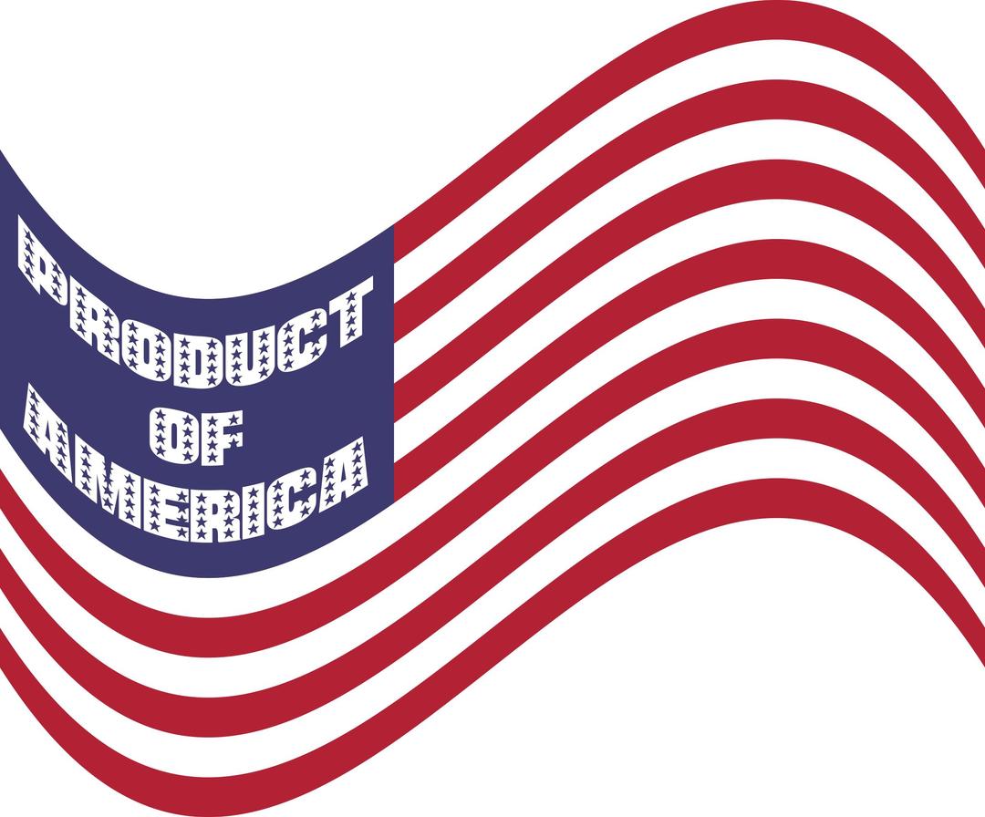Product Of America Wavy Flag Variation 2 png transparent