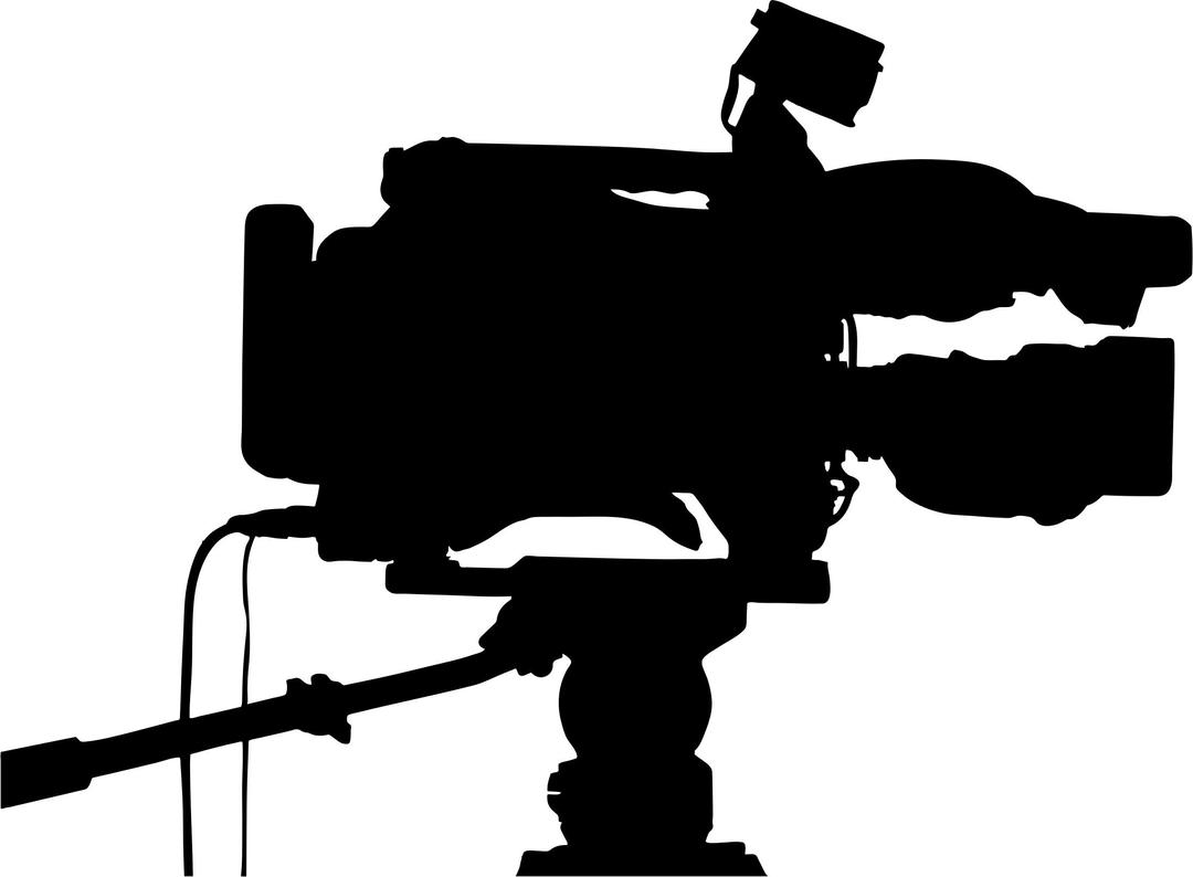 Professional Video Camera Silhouette png transparent