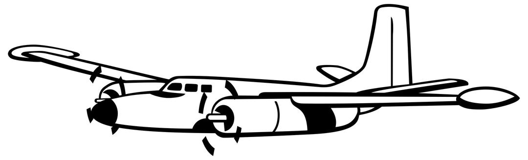 Propeller-driven plane png transparent