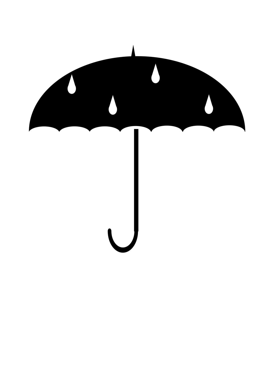 Protect from water. Umbrella.  png transparent