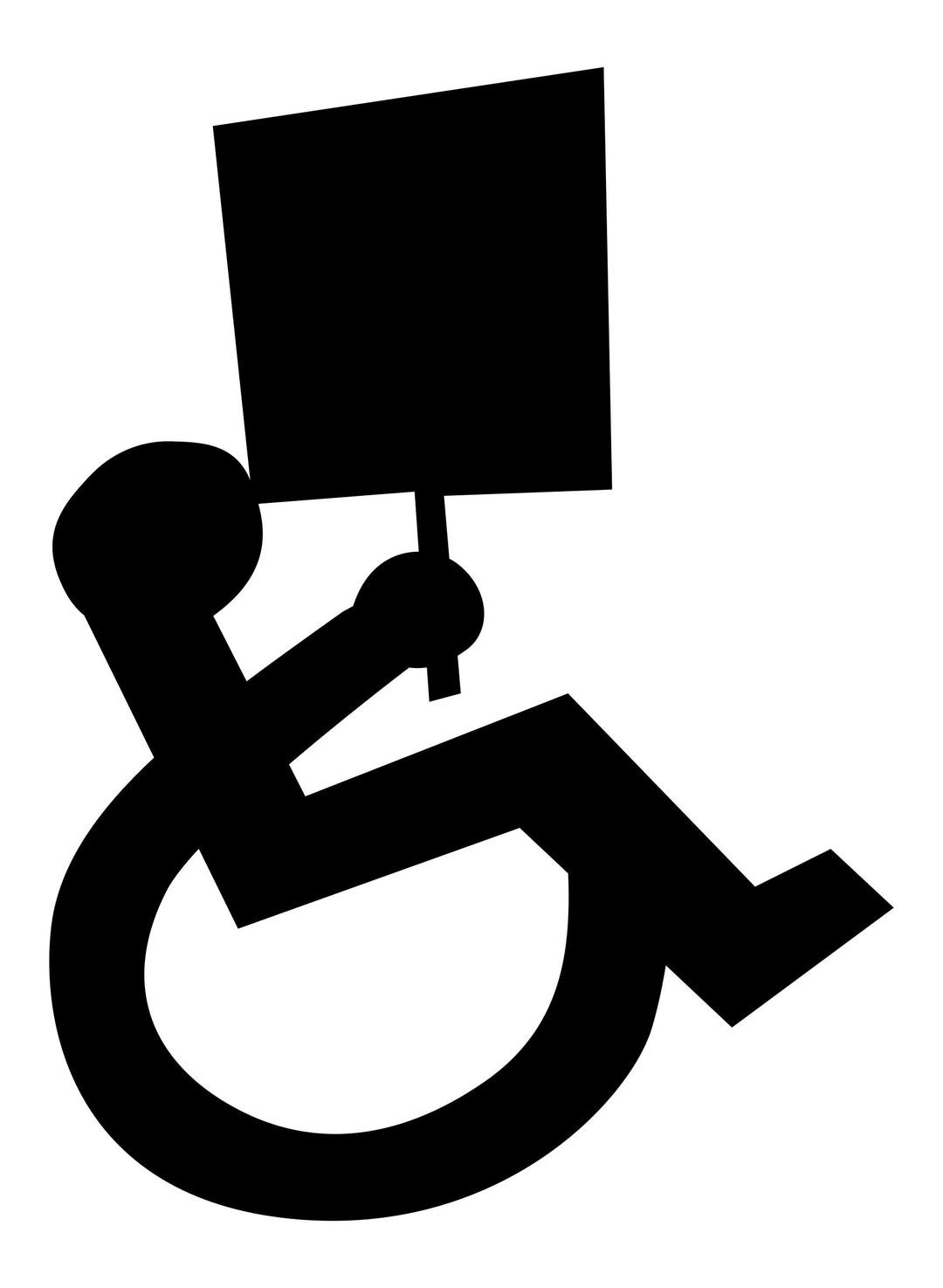 protesting handicapped person png transparent