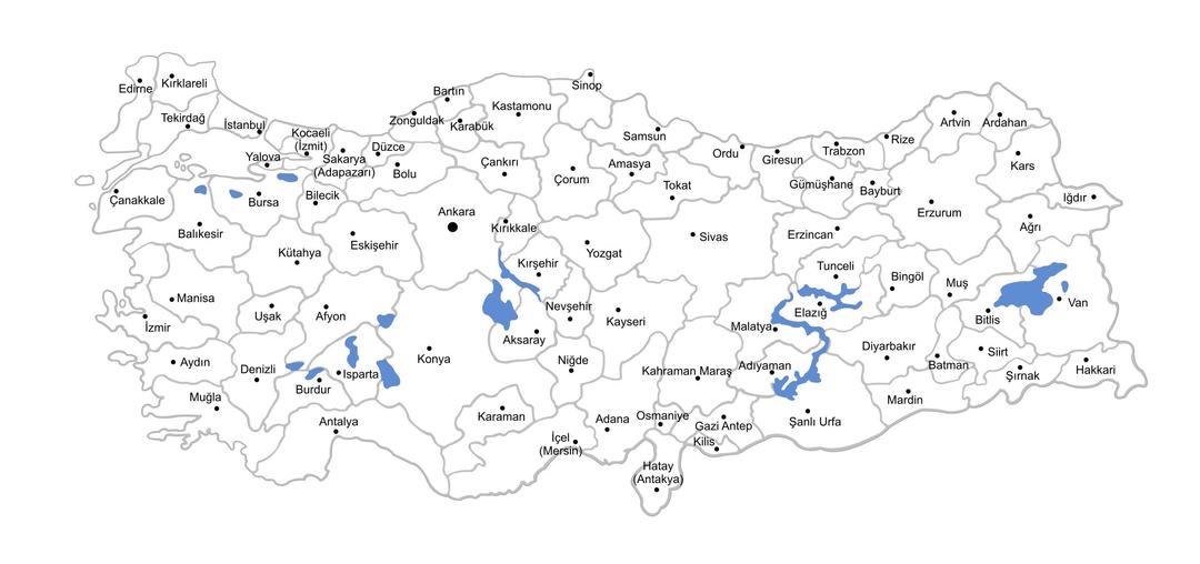 Provinces of Turkey png transparent