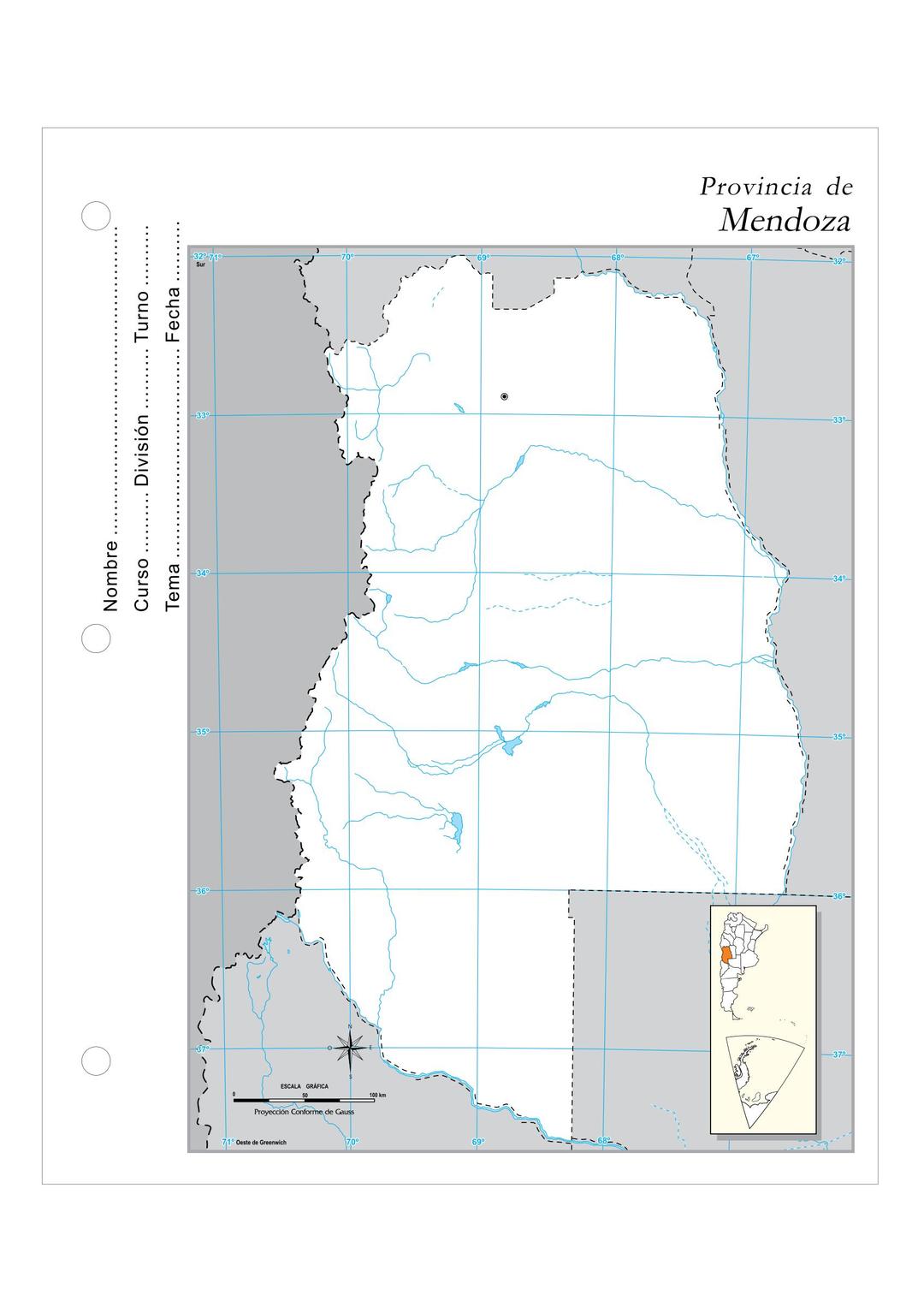 Provincia de Mendoza png transparent
