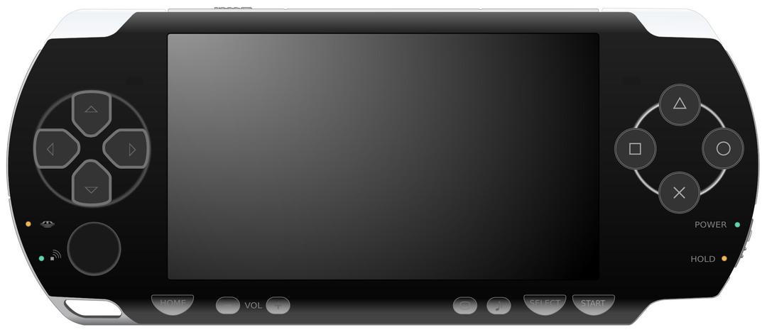 PSP 2000 Black png transparent