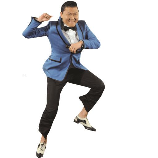 Psy Dancing Blue png transparent