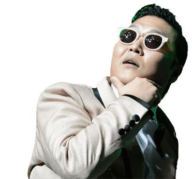 Psy Looking Up png transparent
