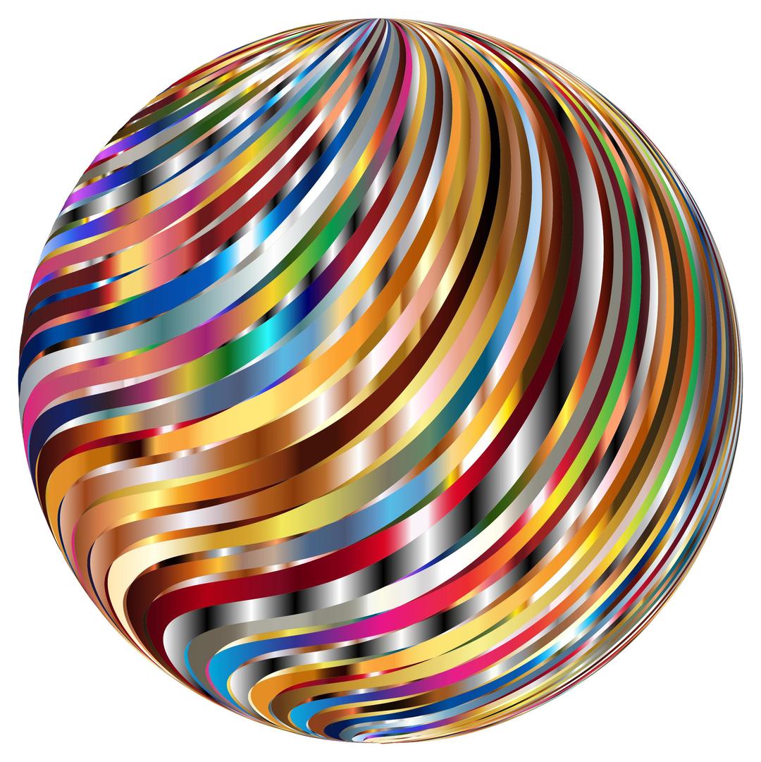 Psychedelic Disco Ball png transparent