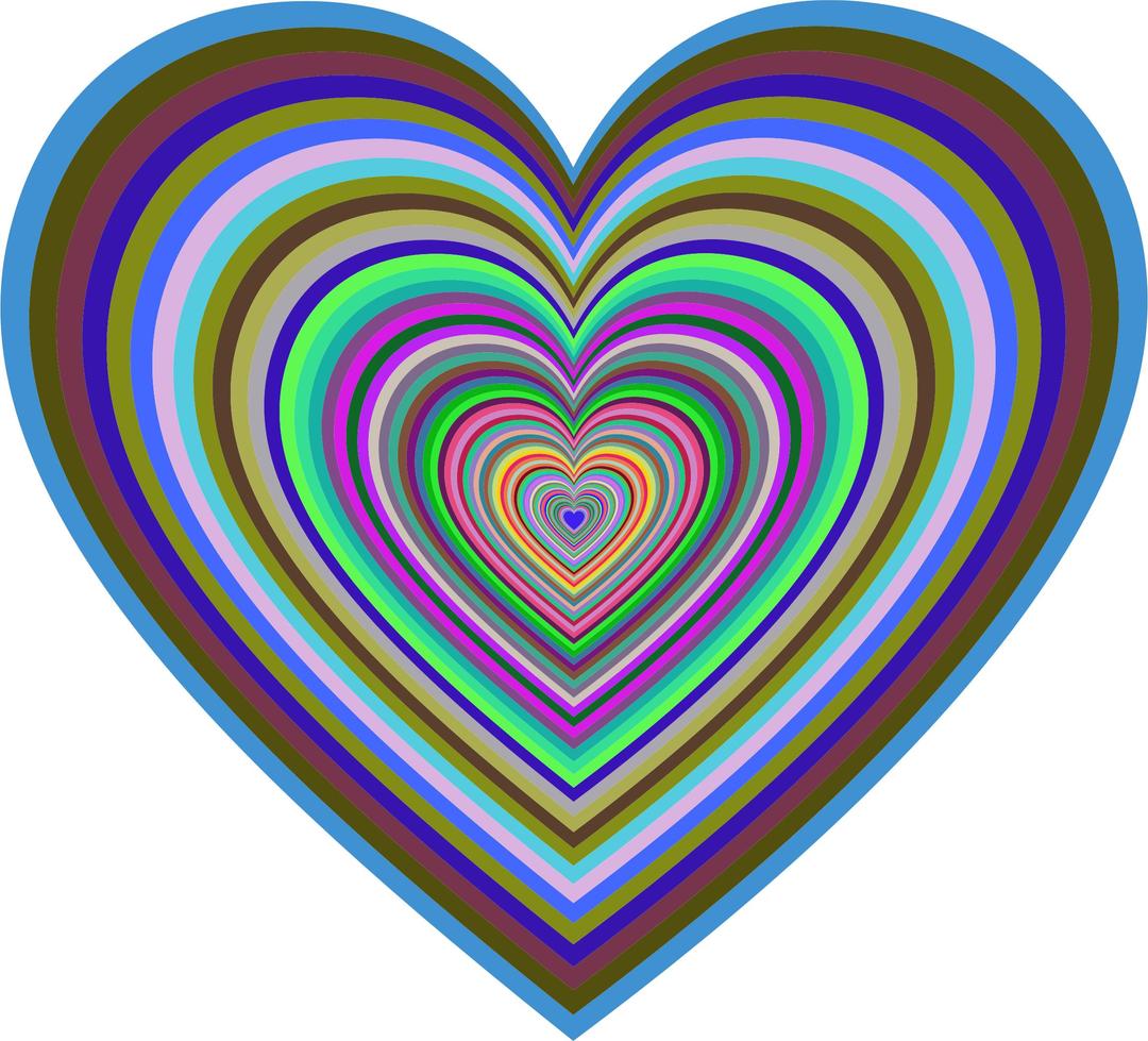 Psychedelic Hearts Tunnel png transparent
