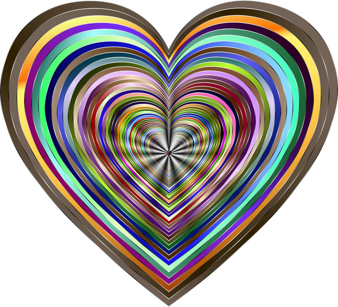 Psychedelic Hearts png transparent