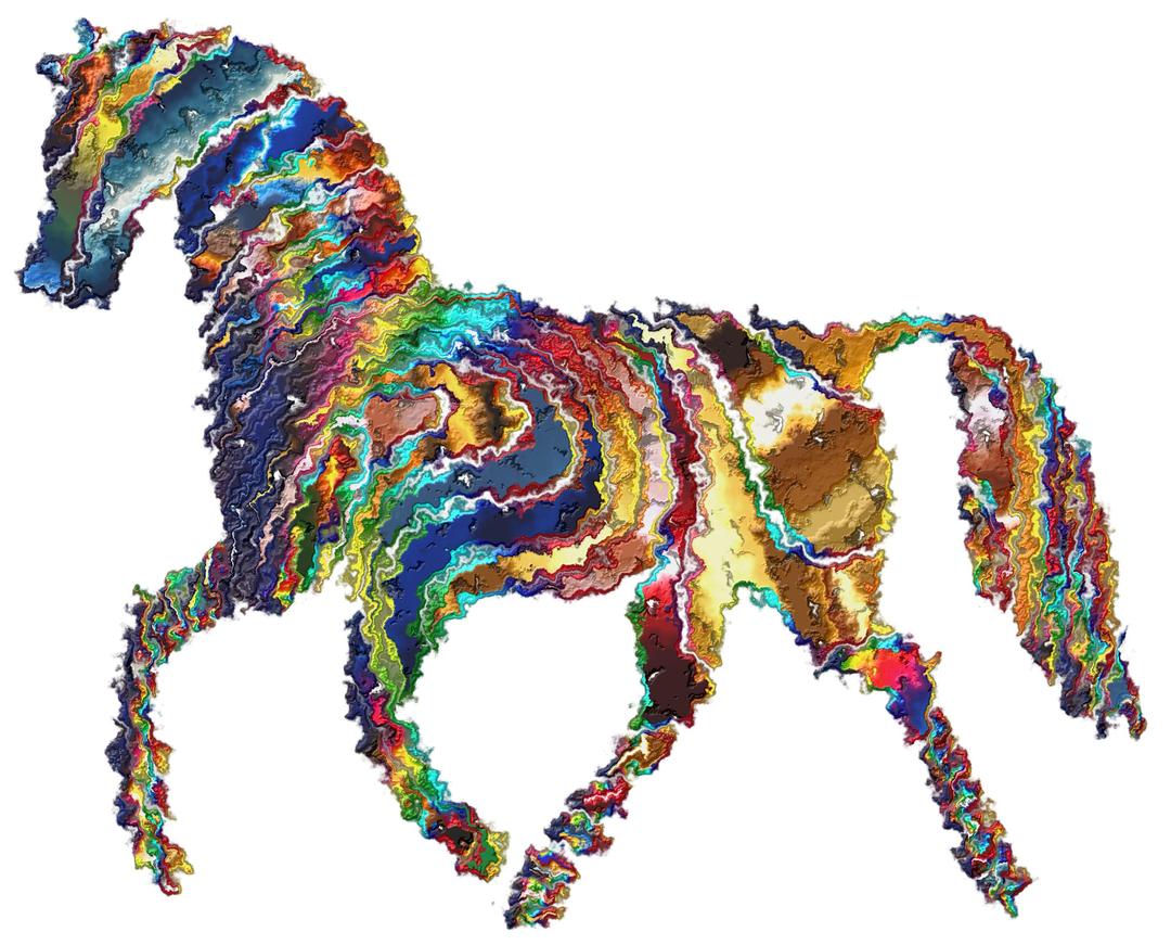 Psychedelic Horse 8 png transparent