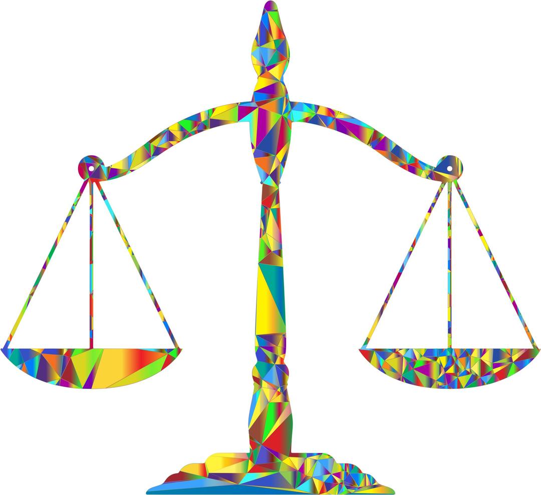 Psychedelic Justice Scales png transparent