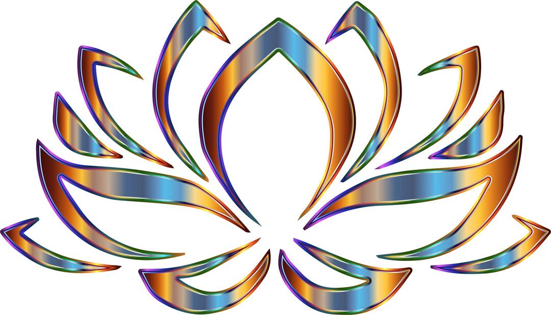 Psychedelic Lotus Flower png transparent