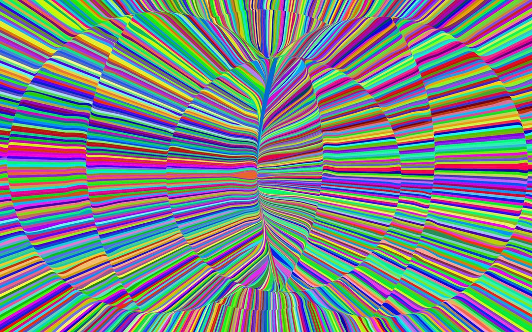 Psychedelic Radiation Background png transparent