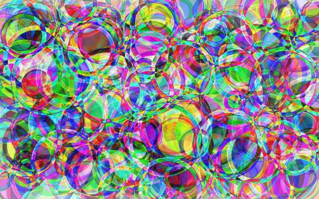 Psychedelic Rings Background png transparent