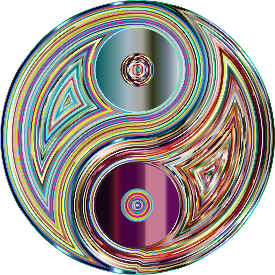 Psychedelic Yin Yang png transparent