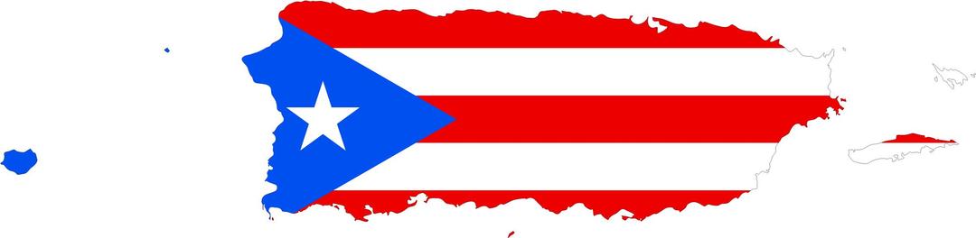 Puerto Rico Map Flag png transparent