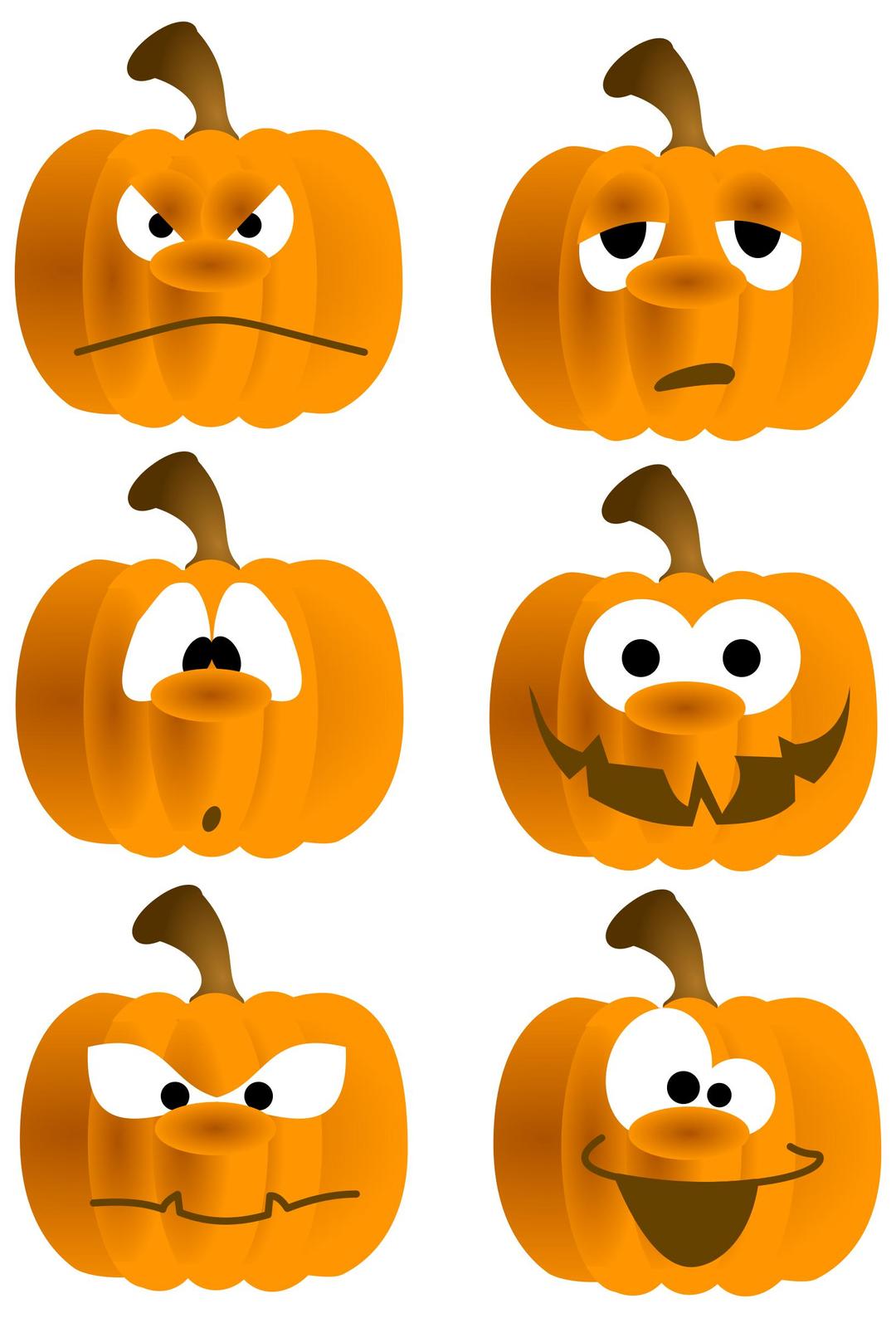 Pumpkin Faces png transparent