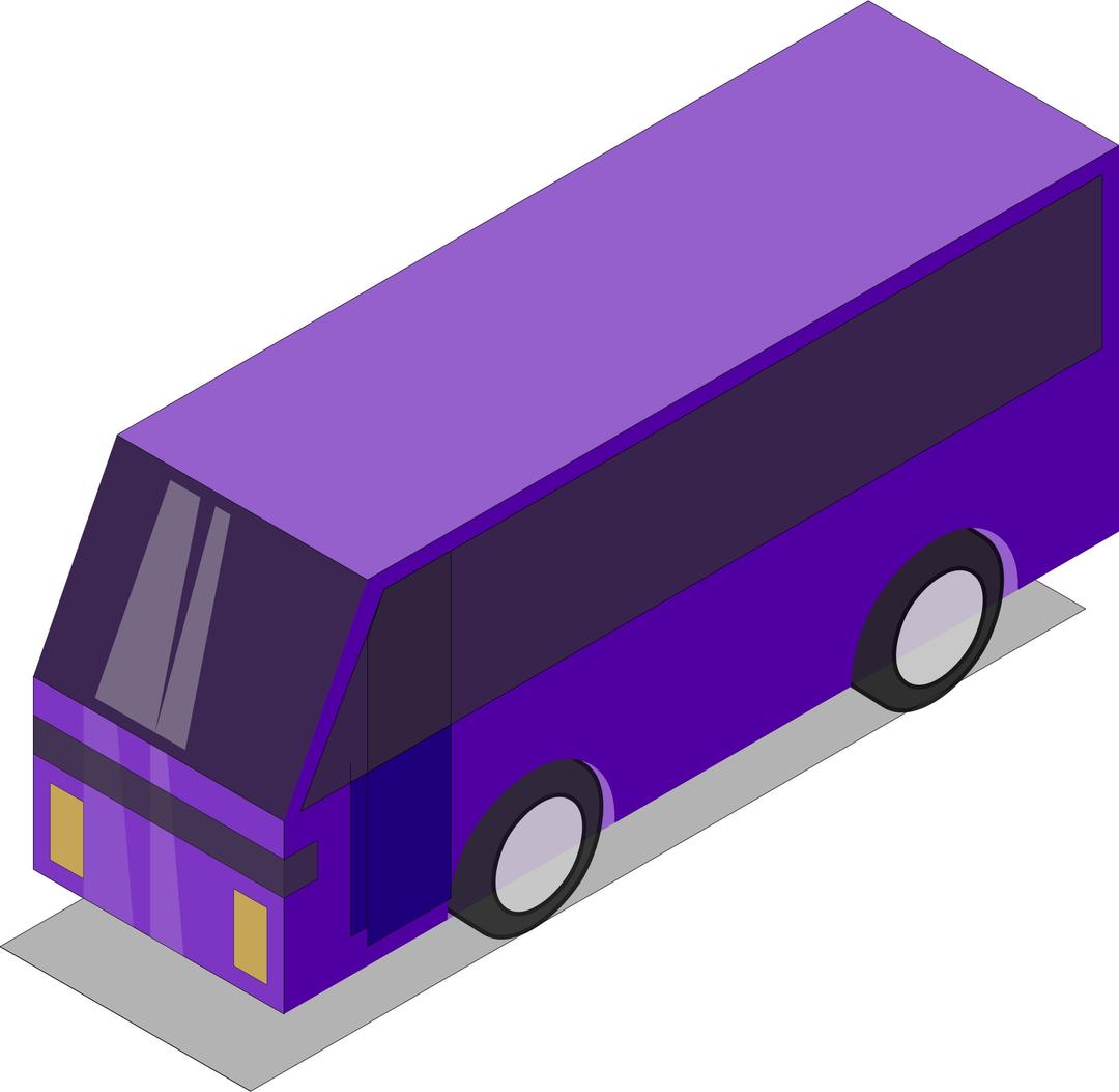 Purple bus png transparent
