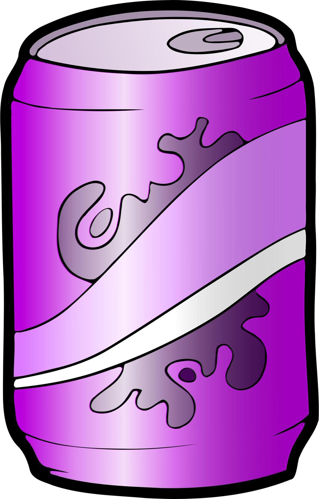 Purple Can of Soda png transparent