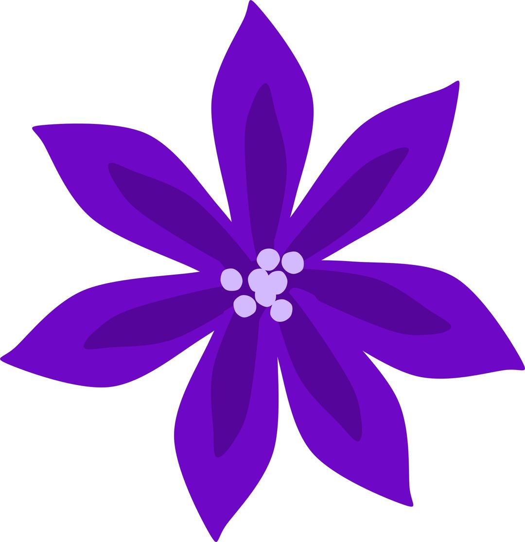 Purple Lily png transparent