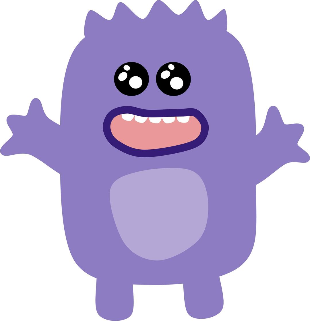 Purple Monster png transparent