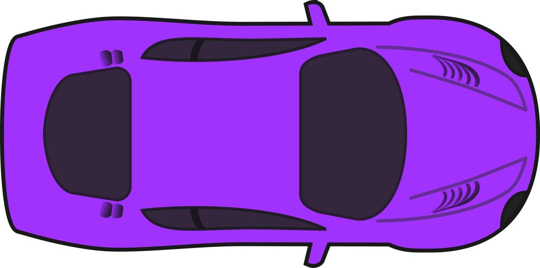Purple Racing Car (Top View) png transparent