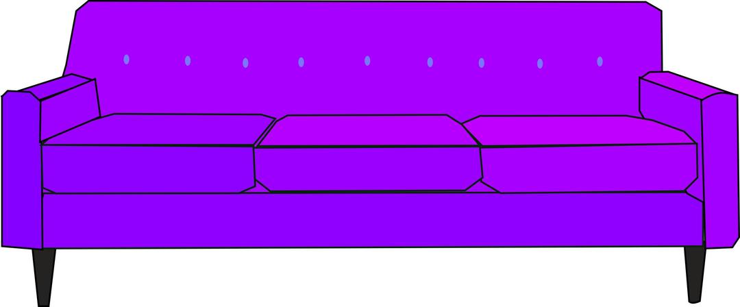 Purple Sofa png transparent